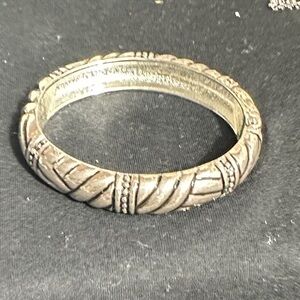 Elegant Silver Bangle Bracelet